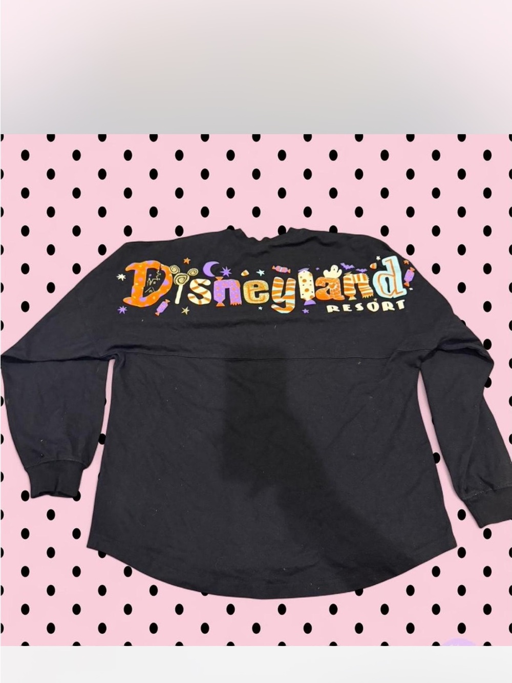 Disney Black Long-Sleeve Disneyland Resort Graphic Sweatshirt
